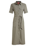 Vert coloured Craghoppers Womens NosiLife Carina Adventure Dress on white background #colour_vert