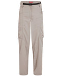 Soft Mushroom coloured Craghoppers Womens NosiLife Medina Cargo Trousers on white background #colour_soft-mushroom