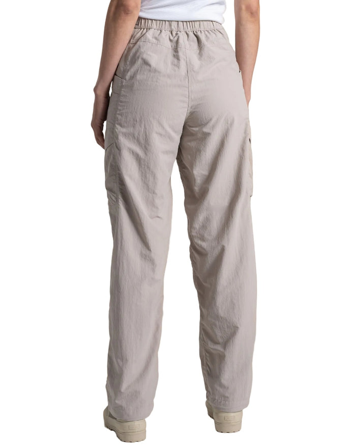 Soft Mushroom coloured Craghoppers Womens NosiLife Medina Cargo Trousers on white background #colour_soft-mushroom