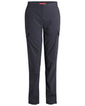 Dark Iron coloured Craghoppers Womens NosiLife Rif Stretch Cargo Trousers on white background #colour_dark-iron