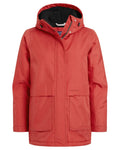 Compote Red coloured Craghoppers Womens Orrest Jacket on white background #colour_compote-red
