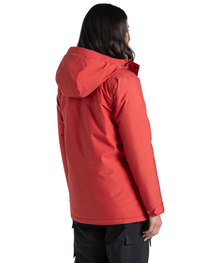 Compote Red coloured Craghoppers Womens Orrest Jacket on white background #colour_compote-red