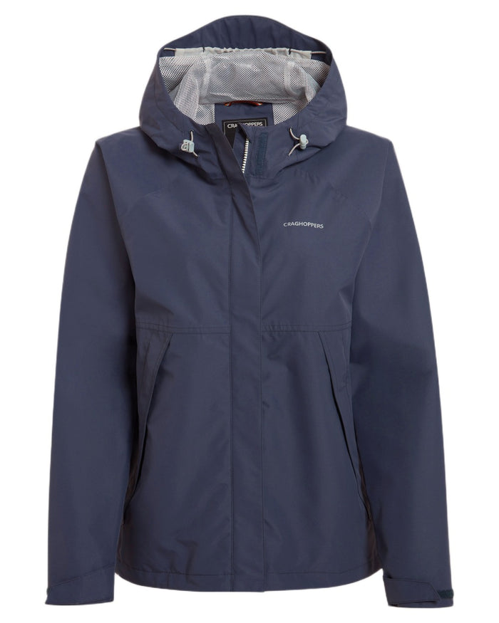 Anthracite coloured Craghoppers Womens Ossus Waterproof Jacket on white background #colour_anthracite