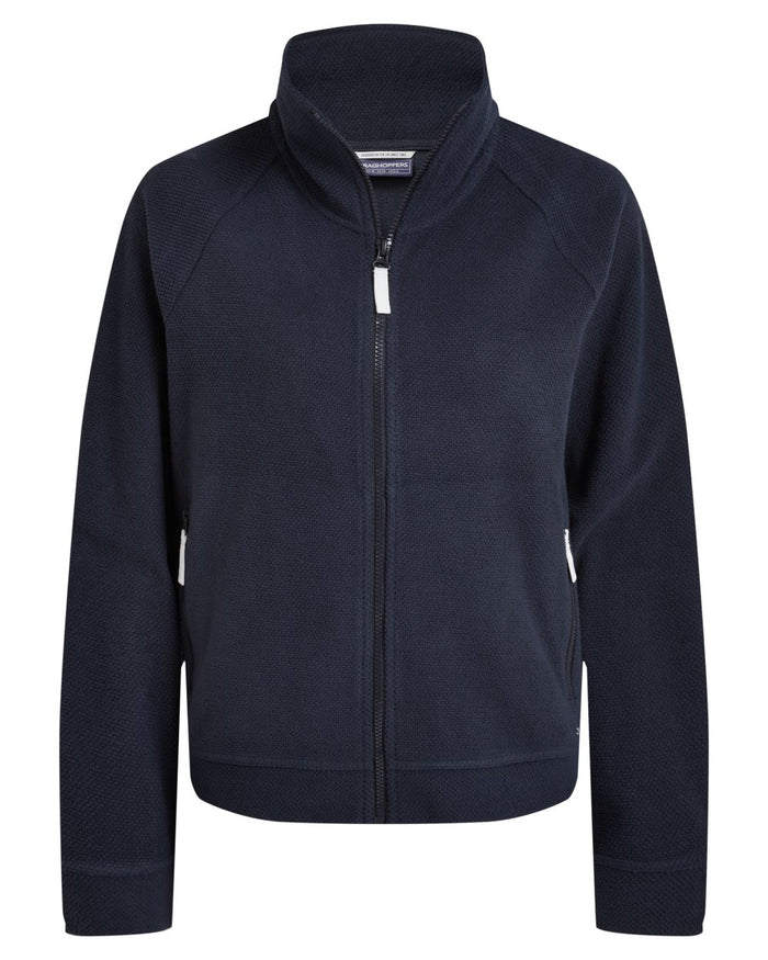 Blue Navy coloured Craghoppers Womens Raja Jacket on white background #colour_blue-navy