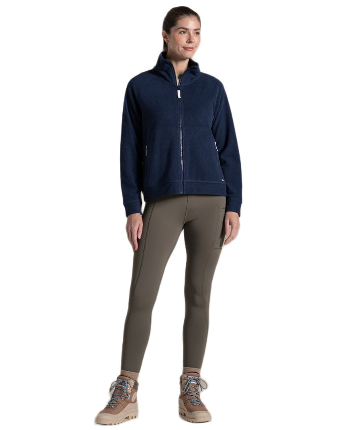 Blue Navy coloured Craghoppers Womens Raja Jacket on white background #colour_blue-navy