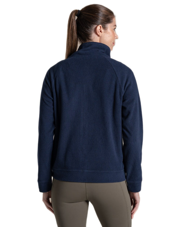 Blue Navy coloured Craghoppers Womens Raja Jacket on white background #colour_blue-navy