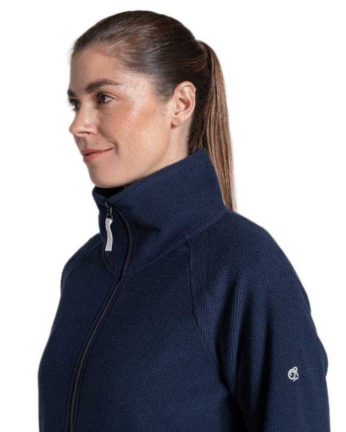 Blue Navy coloured Craghoppers Womens Raja Jacket on white background #colour_blue-navy