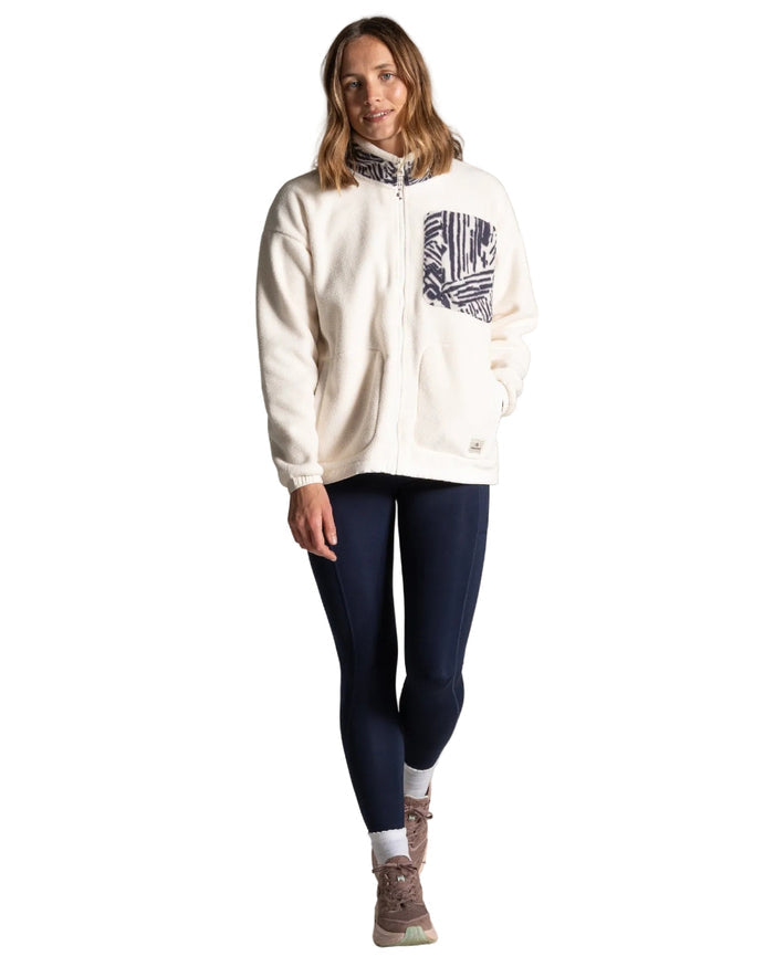 Ecru coloured Craghoppers Womens Sanaa Jacket on white background #colour_ecru