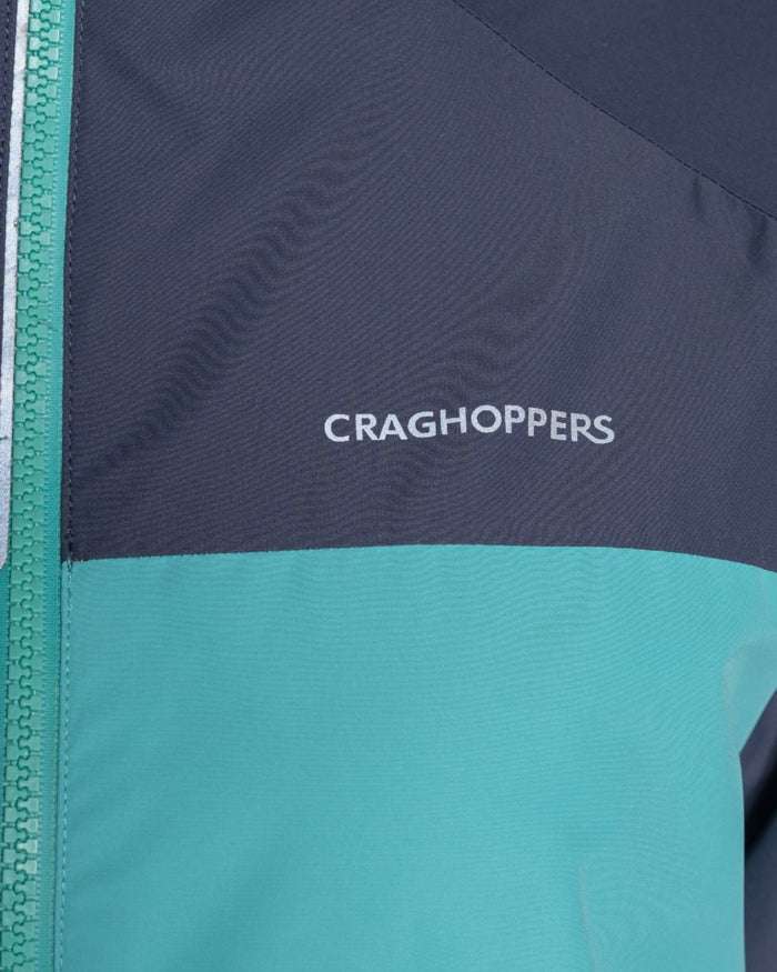 Glazed Aqua Anthracite coloured Craghoppers Vanth Jacket #colour_glazed-aqua-anthracite