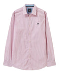 Classic Pink Coloured Crew Clothing Mens Micro Classic Fit Cotton Shirt on White Background
#colour_classic-pink