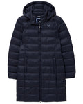 Dark Navy Coloured Crew Clothing Womens Lightweight Padded Coat on white background #colour_dark-navy