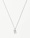 Curly Molten Mini Initial Necklace - B | Sterling Silver Necklaces Missoma