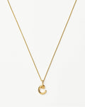 Curly Molten Mini Initial Necklace - C | 18ct Gold Vermeil Necklaces Missoma