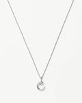 Curly Molten Mini Initial Necklace - C | Sterling Silver Necklaces Missoma
