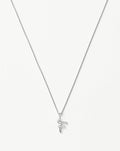 Curly Molten Mini Initial Necklace - F | Sterling Silver Necklaces Missoma