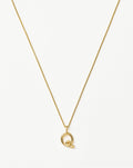 Curly Molten Mini Initial Necklace - Q | 18ct Gold Vermeil Necklaces Missoma