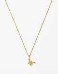 Curly Molten Mini Initial Necklace - W | 18ct Gold Vermeil Necklaces Missoma