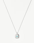 Star Ridge Birthstone Pendant Necklace - Dyed Turquoise Magnesite/December Necklaces Missoma