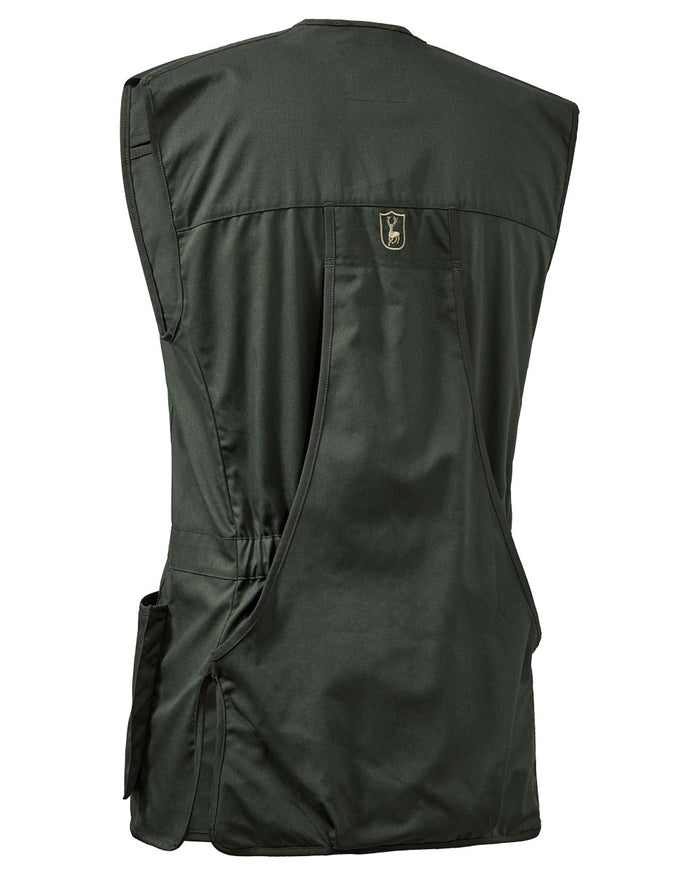 Timber coloured Deerhunter Atlas Shooting Waistcoat on White background #colour_timber