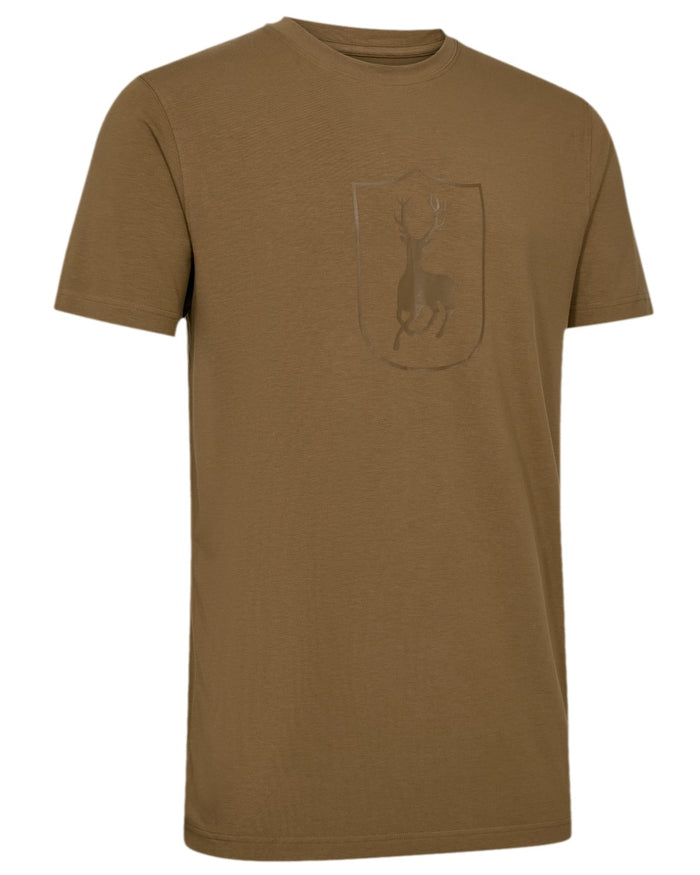 Butternut Coloured Deerhunter Bamboo T-Shirt on white background #colour_butternut