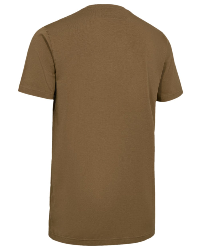 Butternut Coloured Deerhunter Bamboo T-Shirt on white background #colour_butternut