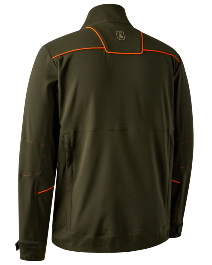 Forest Green coloured Deerhunter Chamois Jacket on white background #colour_forest-green