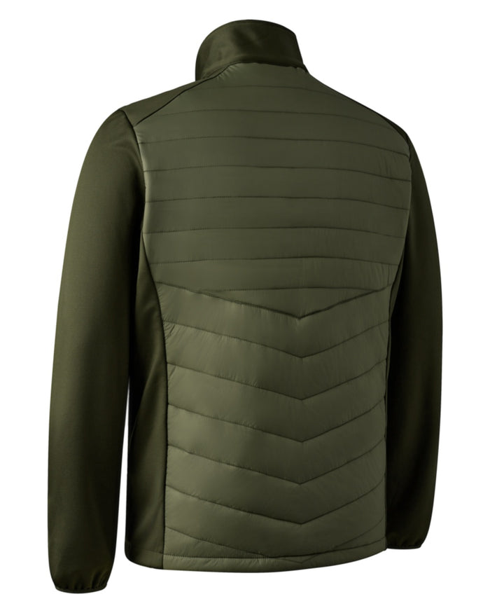 Forest Green coloured Deerhunter Chamois Padded Jacket on white background #colour_forest-green