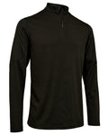 Forest Ember coloured Deerhunter Climate Half Zip Long Sleeve T-Shirt with 37.5® Technology on white background #colour_forest-ember