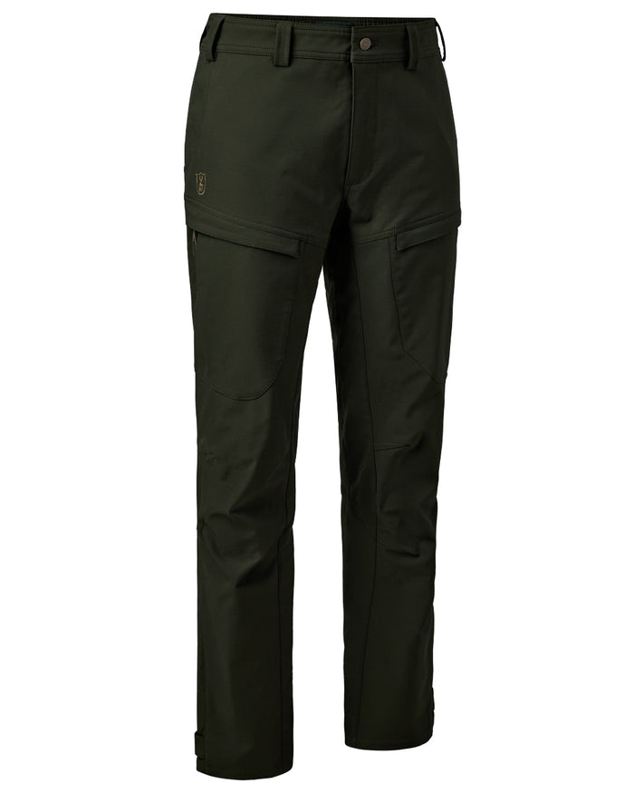 Forest Ember coloured Deerhunter Climate Trousers with 37.5® Technology on hite background #colour_forest-ember