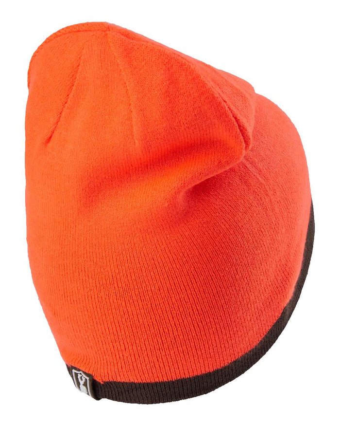 Orange Green coloured Deerhunter Cumberland Reversible Beanie on white background #colour_orange-green