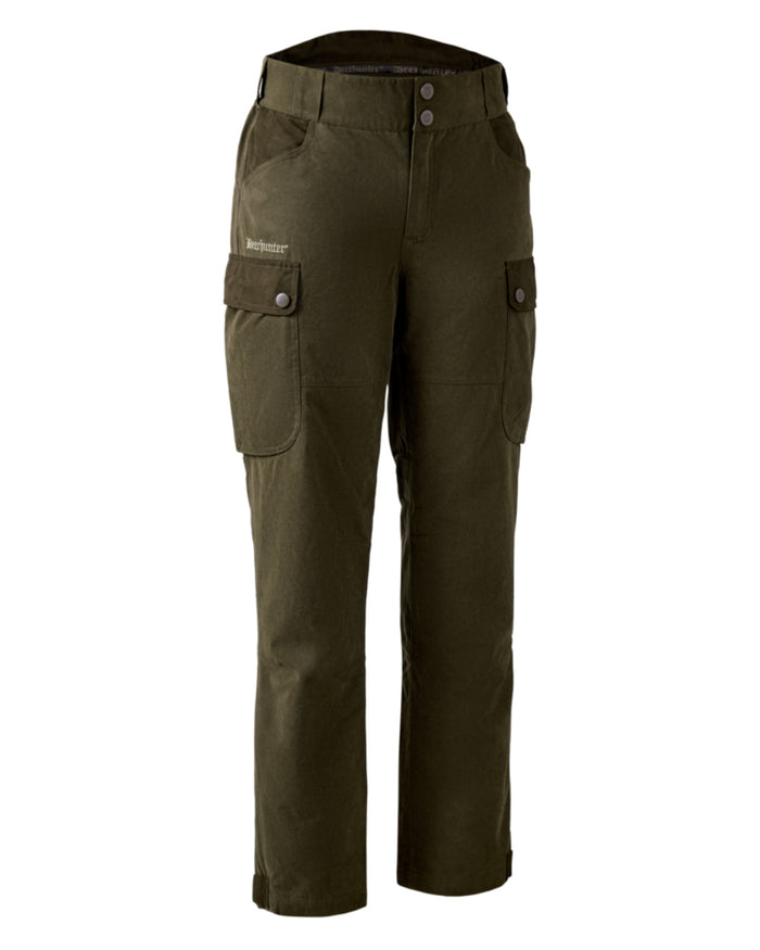Tarmac Green coloured Deerhunter Eagle Trouser on a white background #colour_tarmac-green