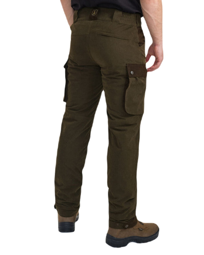 Tarmac Green coloured Deerhunter Eagle Trouser on a white background #colour_tarmac-green