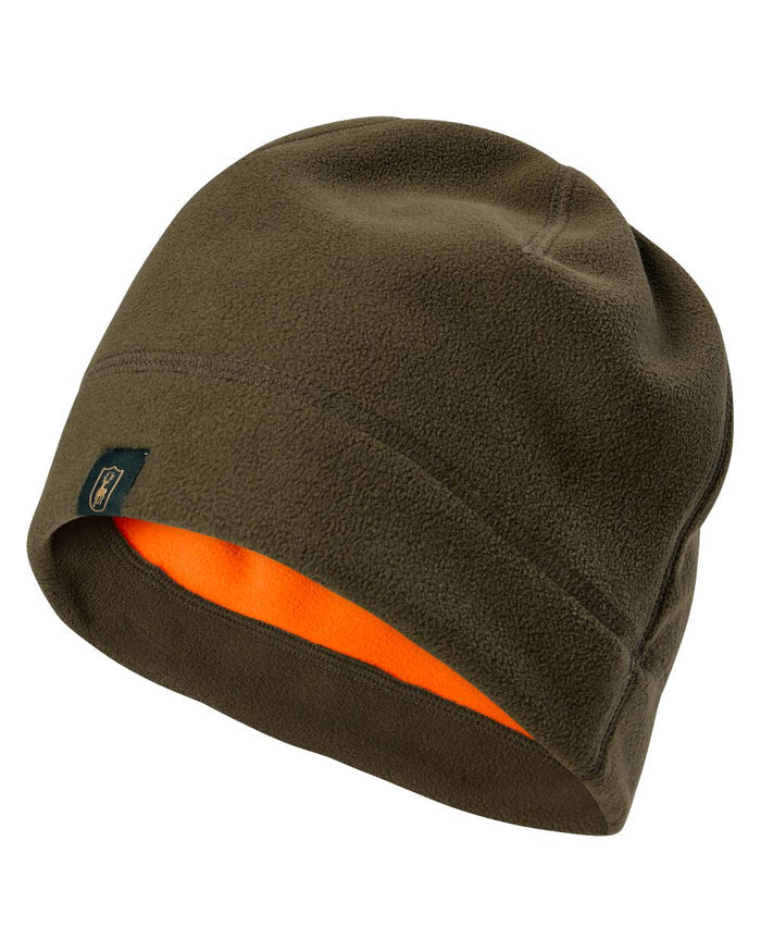 Tarmac Green coloured Deerhunter Fleece Beanie on white background #colour_tarmac-green