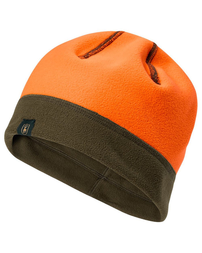 Tarmac Green coloured Deerhunter Fleece Beanie on white background #colour_tarmac-green