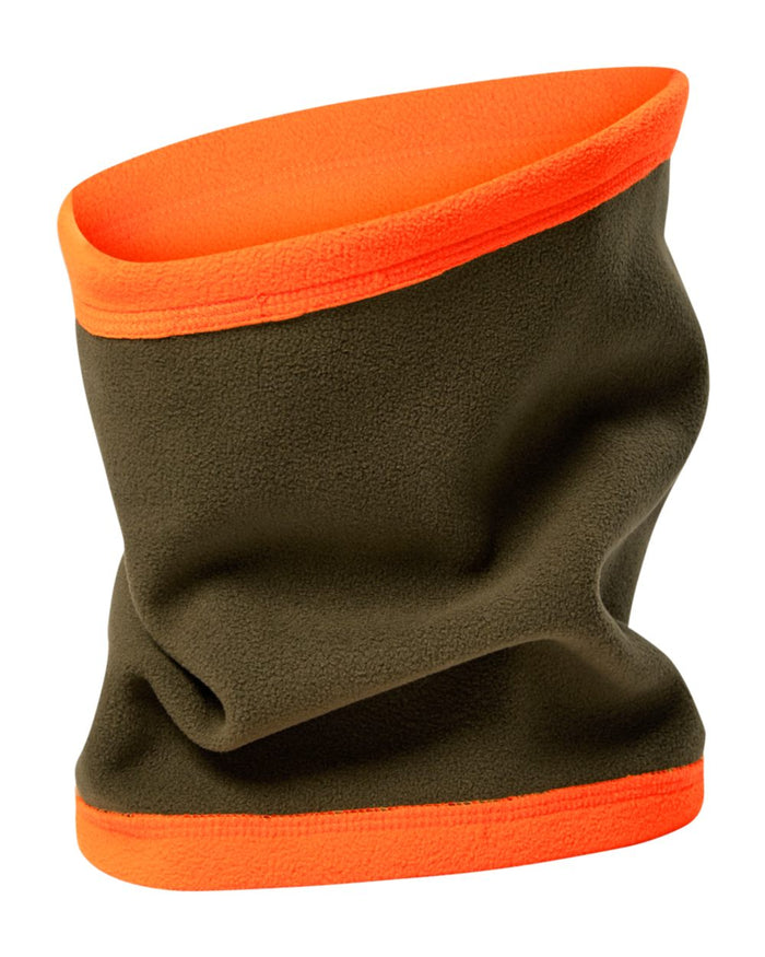Orange coloured Deerhunter Fleece Neck Tube on white background #colour_orange