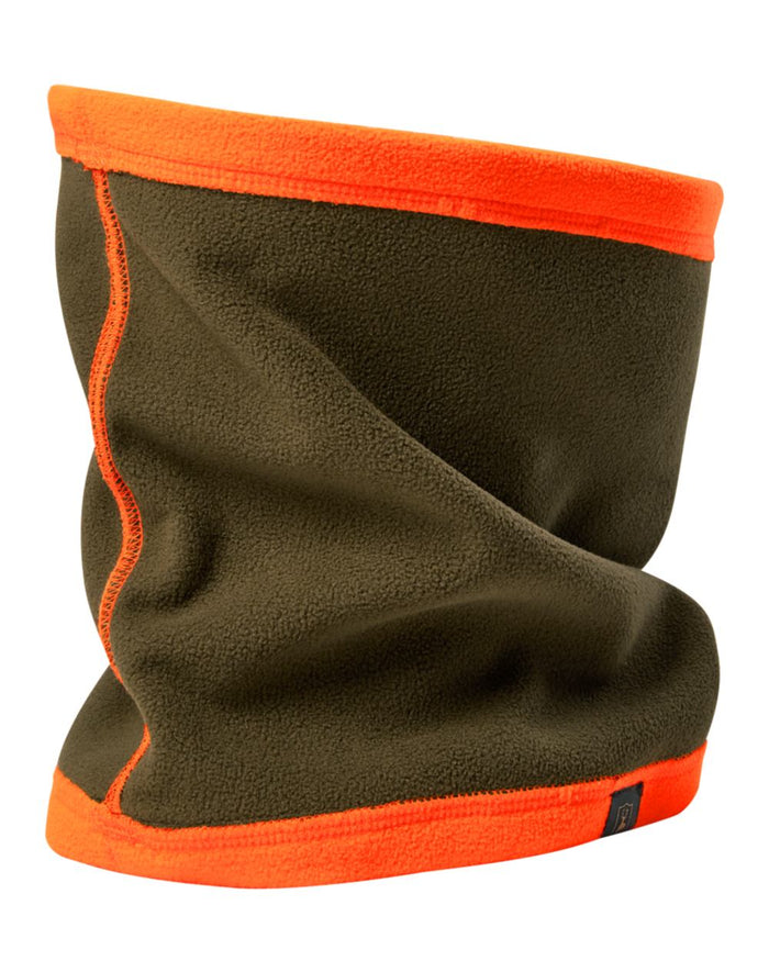 Orange coloured Deerhunter Fleece Neck Tube on white background #colour_orange