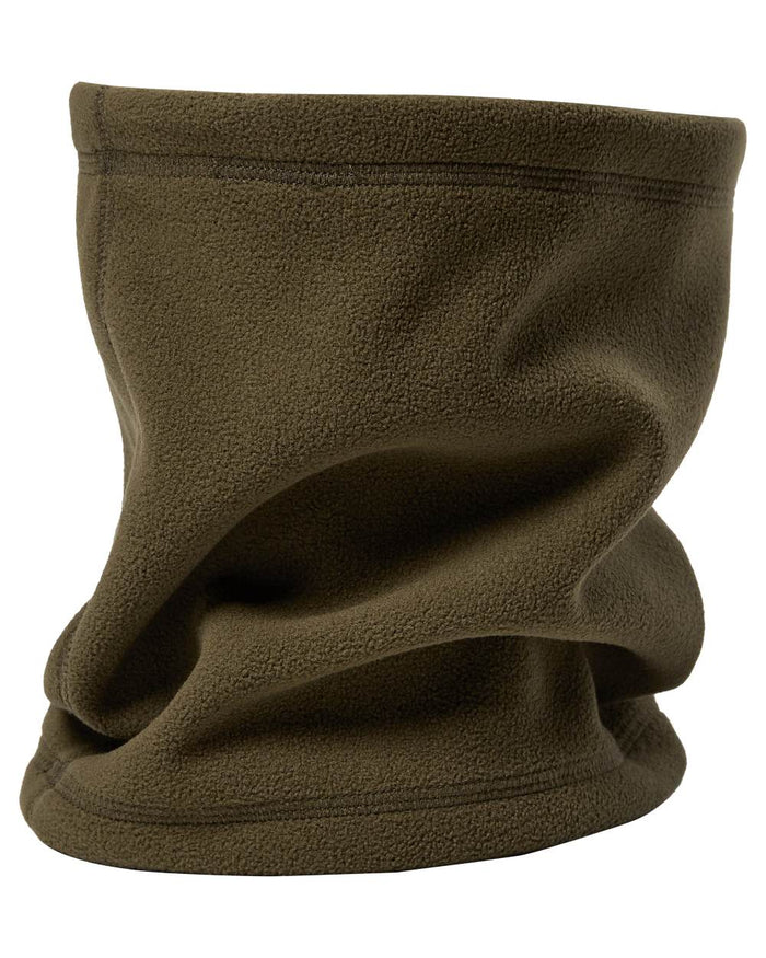 Tarmc Green coloured Deerhunter Fleece Neck Tube on white background #colour_tarmac-green