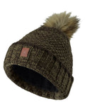 Art Green coloured Deerhunter Ladies Knitted Hat on white background #colour_art-green