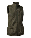 Palm Green coloured Deerhunter Lady Ann Extreme Waistcoat on white background #colour_palm-green