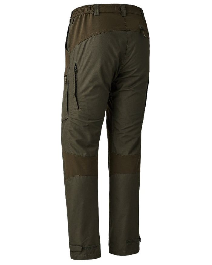 Deep Green coloured Deerhunter Lady Ann Trousers With Membrane on white background #colour_deep-green