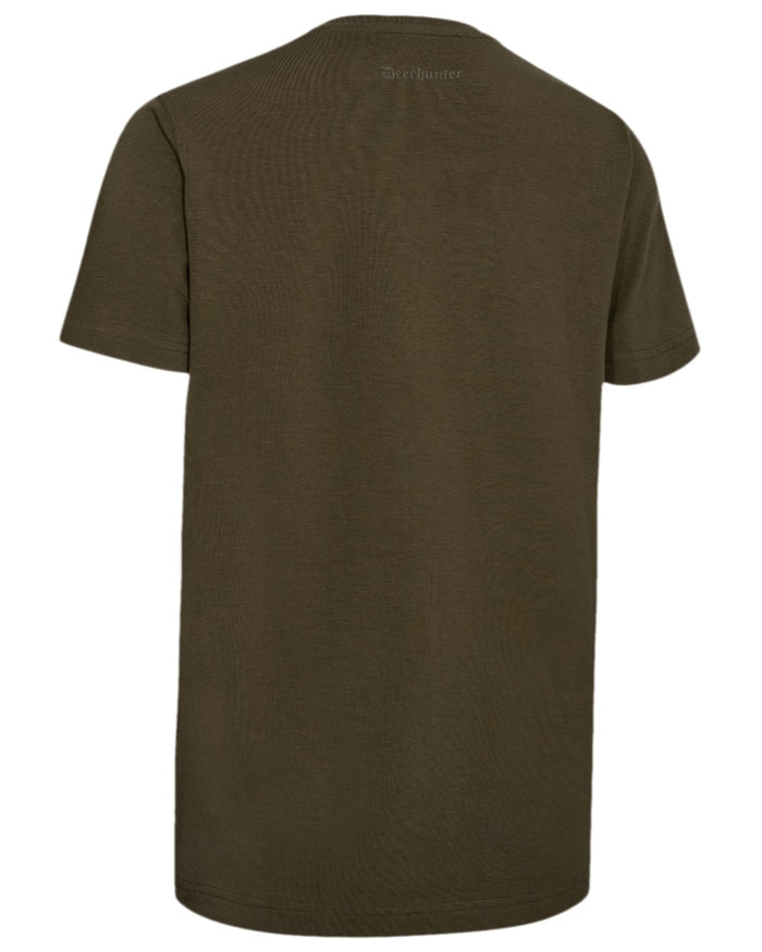 Deep Green Coloured Deerhunter Lady Bamboo T-Shirt on white background #colour_deep-green