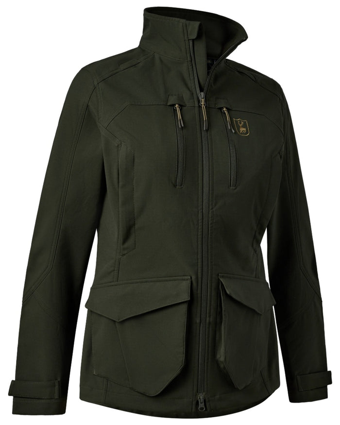Forest Ember coloured Deerhunter Lady Climate Jacket with 37.5® Technology on white background #colour_forest-ember
