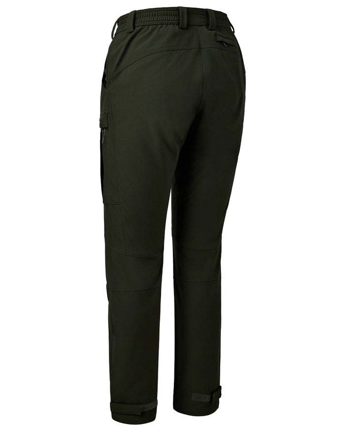 Forest Ember coloured Deerhunter Lady Climate Trousers with 37.5® Technology on white background #colour_forest-ember