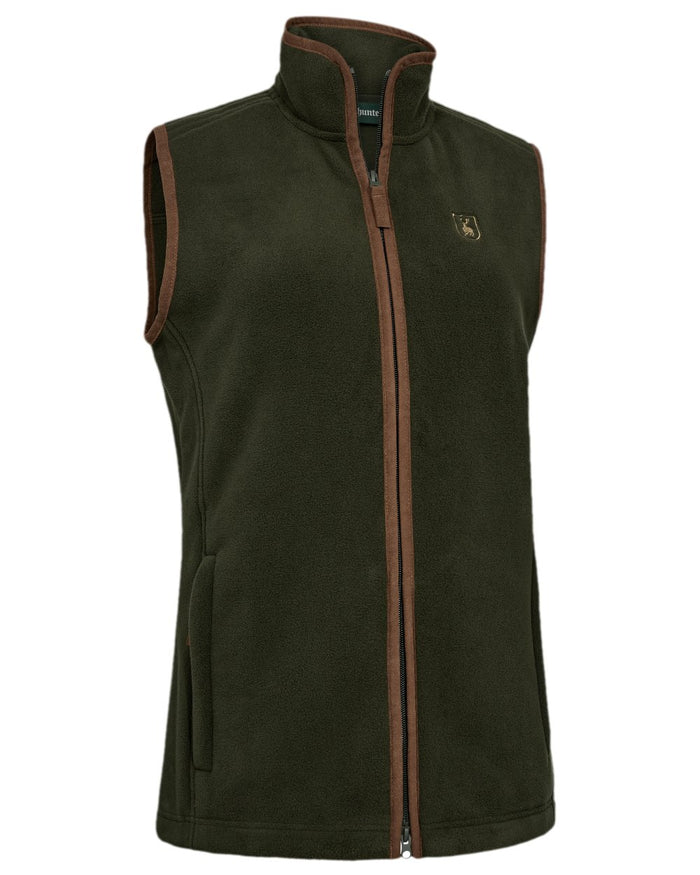 Forest Ember Coloured Deerhunter Lady Cumbria Fleece Waistcoat on white background #colour_forest-ember