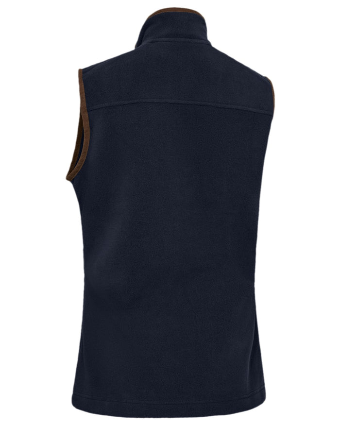 Dark Blue Coloured Deerhunter Lady Cumbria Fleece Waistcoat on white background #colour_dark-blue