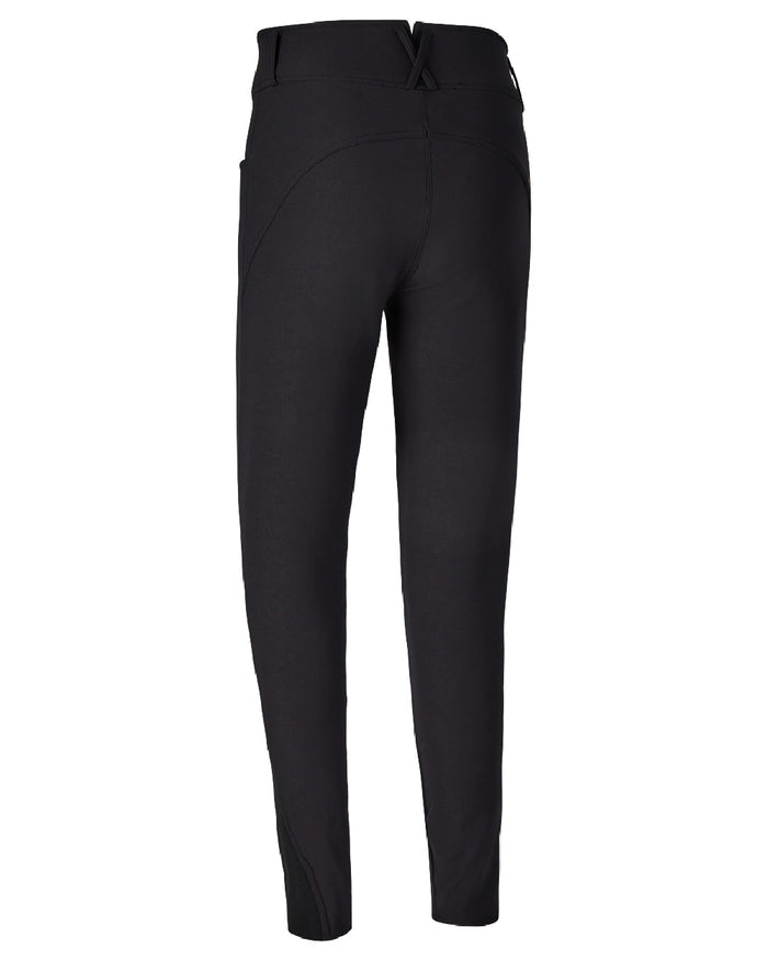 Black coloured Deerhunter Lady Hunting Tights on white background #colour_black