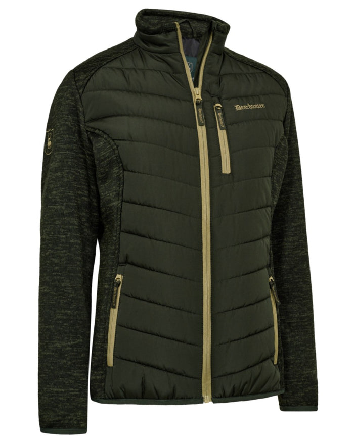 Forest Ember coloured Deerhunter Lady Moor Padded Jacket on white background #colour_forest-ember