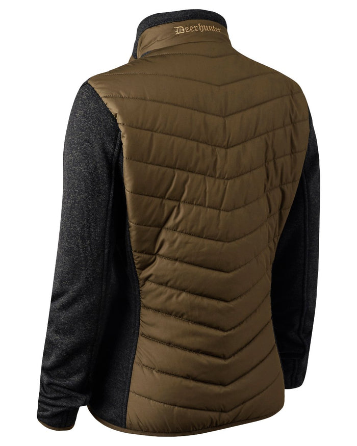 Butternut coloured Deerhunter Lady Moor Padded Jacket on white background #colour_butternut
