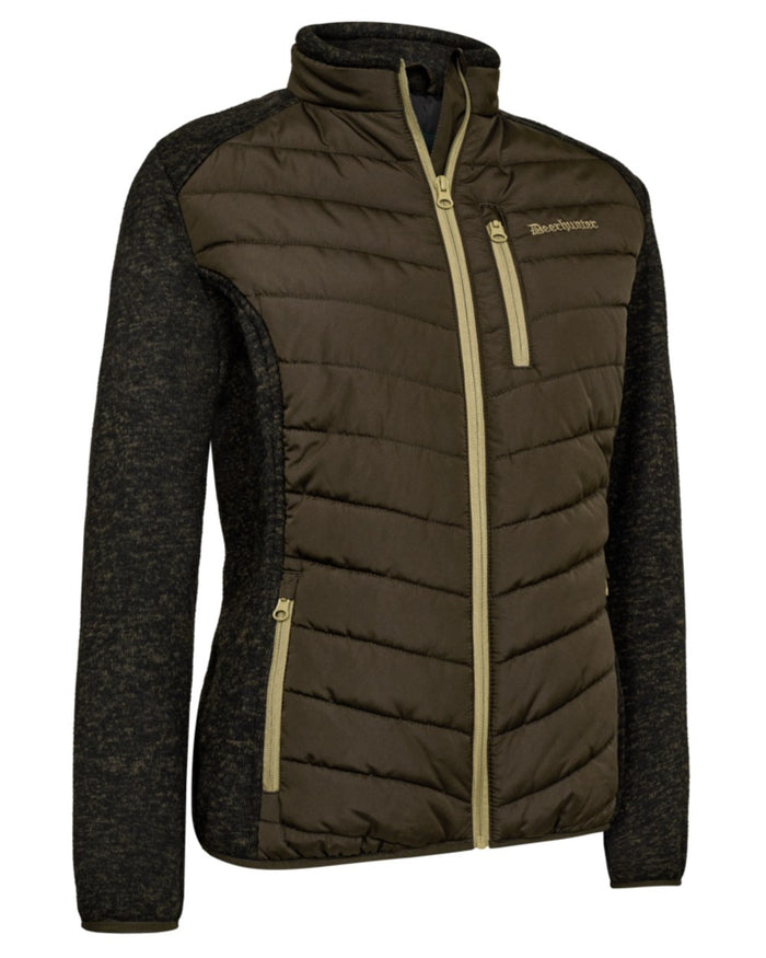 Fallen Leaf coloured Deerhunter Lady Moor Padded Jacket on white background #colour_fallen-leaf