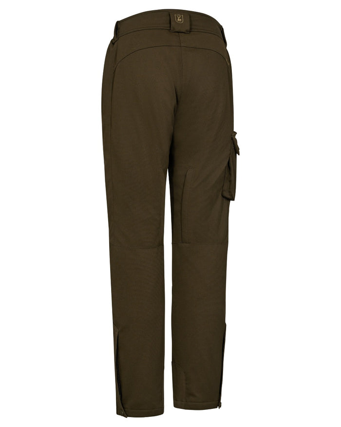 Art Green coloured Deerhunter Lady Muflon Pro Trousers on white background #colour_art-green